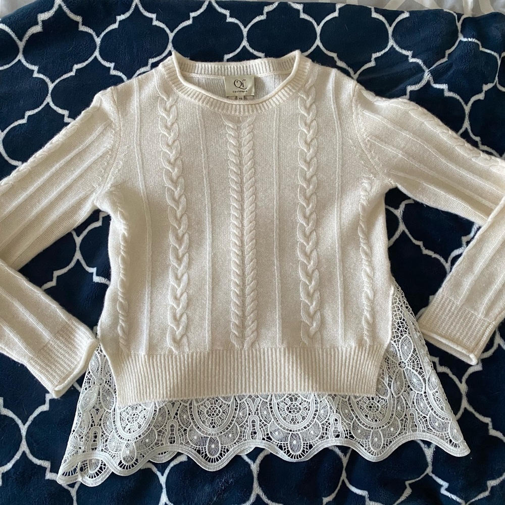 Pure Cashmere Cable knit sweater